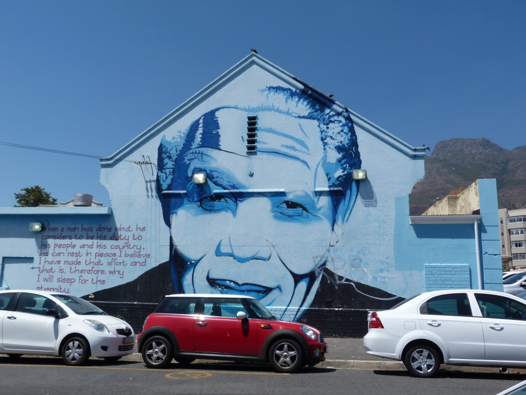fresque murale le cap afrique du sud Mandela autotour