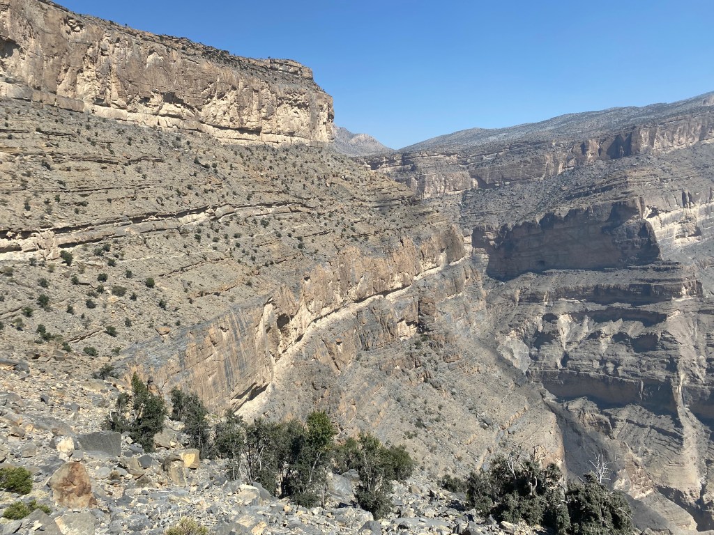 oman vue sur le djebel shams